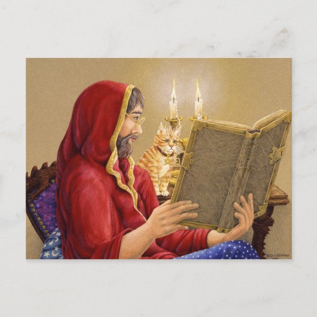 Postal Sacudiendo a la magia (Anverso)