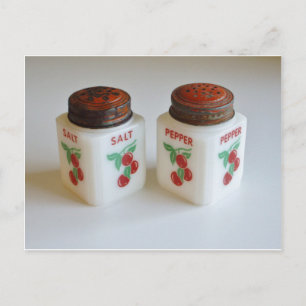 Postal Sacudones de sal y pimienta de época