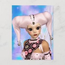 Postal Sad Harlequin Doll