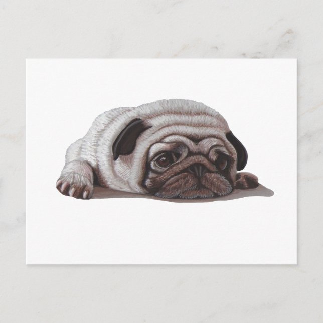Postal Sad Pug (Anverso)