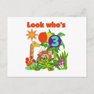 Postal Safari 3 camisetas y regalos de cumpleaños