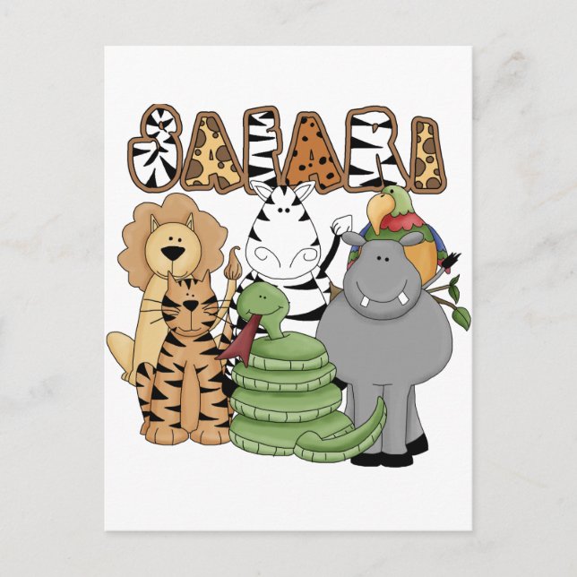 Postal Safari animal (Anverso)