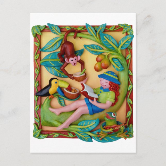 Postal Safari de selva (Anverso)