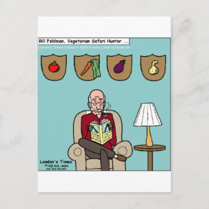 Postal Safari vegetariano Hunter Graciosos Mugs Tees & Gi