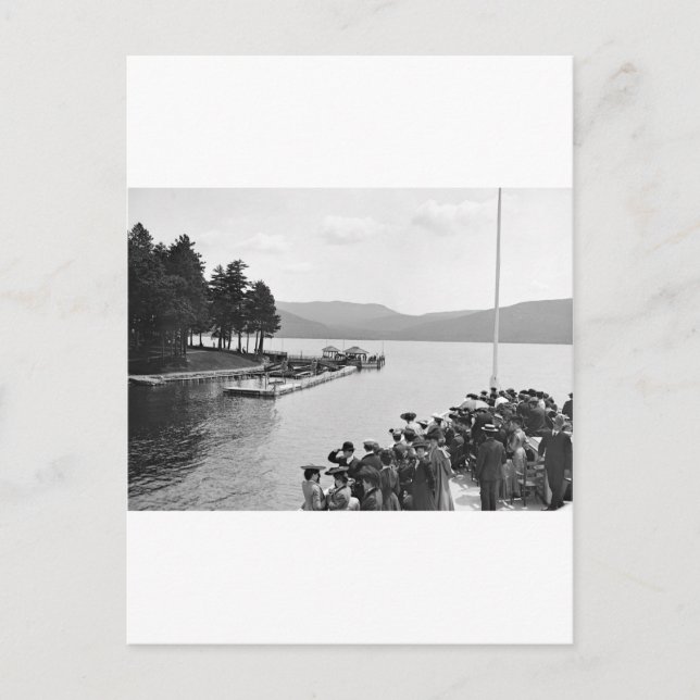 Postal Sagamore Dock, Lago George: 1904 (Anverso)