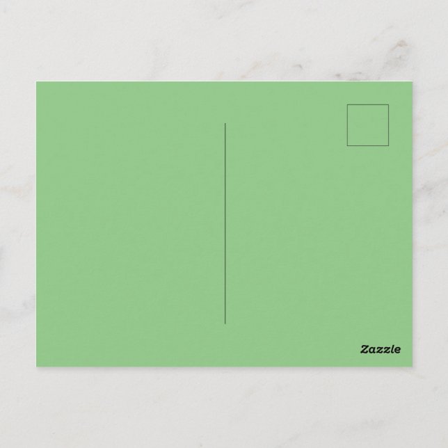 Postal Sage de marca personalizada Picture-Perfect estánd (Reverso)