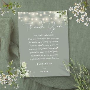 Postal Sage Green Greenerenerenery Gracias Boda Place Car