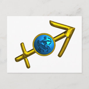 Postal SAGITARIO ZODIAC CUMPLEAÑOS Astrología