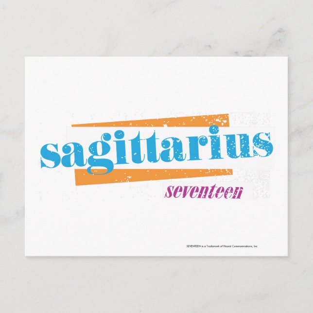 Postal Sagittarius Aqua (Anverso)