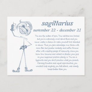 Postal Sagittarius [ - BitchScope - ] Postcard