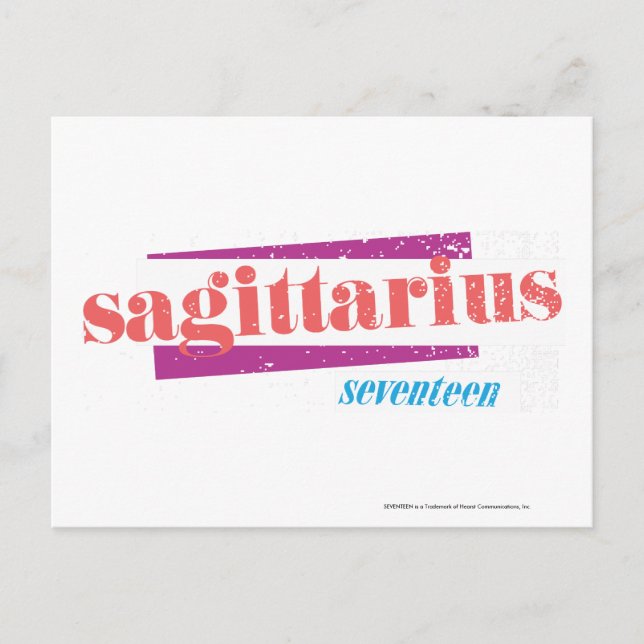 Postal Sagittarius LtPink (Anverso)