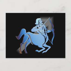 Postal Sagittarius - Postcard Zodiac del diseñador