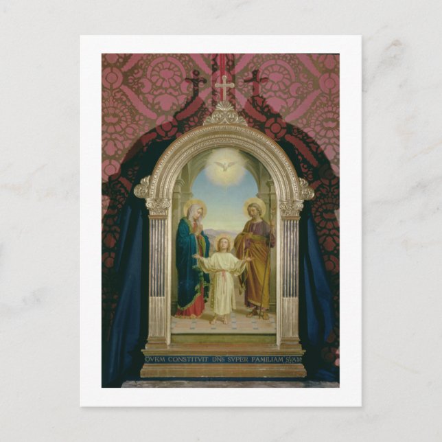 Postal Sagrada Familia, 1898 (temperatura en el panel) (Anverso)