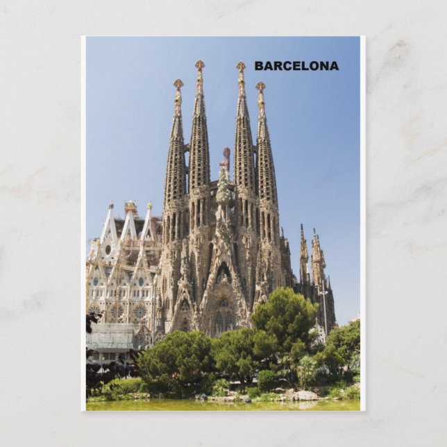 Postal Sagrada Familia Barcelona (Anverso)