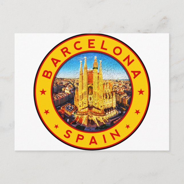 Postal Sagrada Familia Barcelona (Anverso)