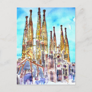 Postal Sagrada Familia Barcelona