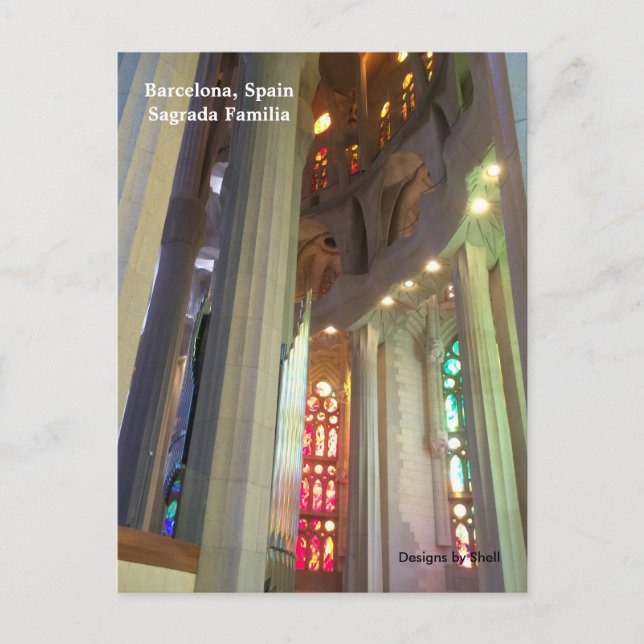 Postal Sagrada Familia Barcelona España (Anverso)