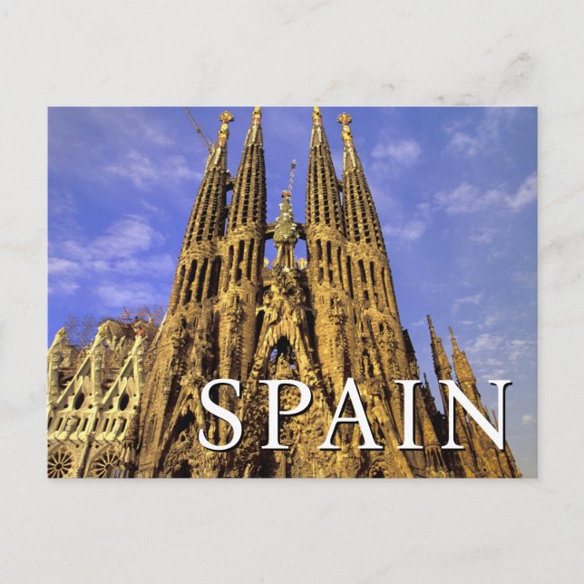 Postal Sagrada Familia | Barcelona, España | Gracias (Anverso)
