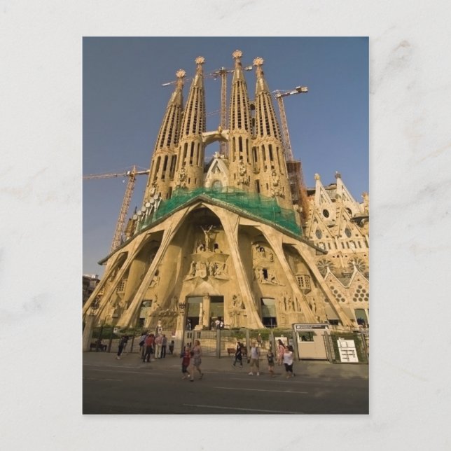 Postal Sagrada Familia de Barcelona (Anverso)