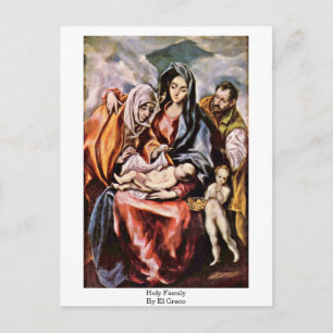 Postal Sagrada Familia De El Greco