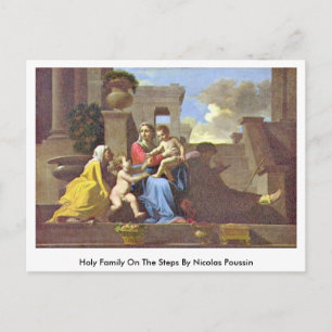 Postal Sagrada Familia En Los Pasos De Nicolas Poussin