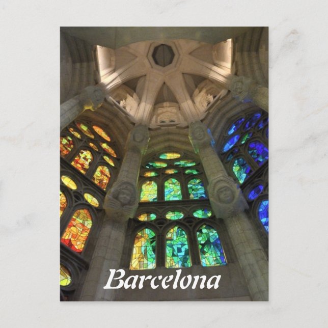 Postal Sagrada Familia. Interior (Anverso)