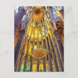 Postal Sagrada Familia. Interior. Ver 22.