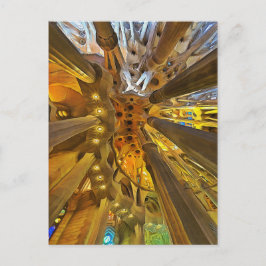 Postal Sagrada Familia. Interior. Vista 26.