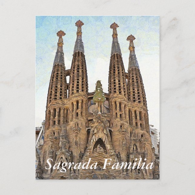Postal Sagrada Familia. Vista 3. (Anverso)