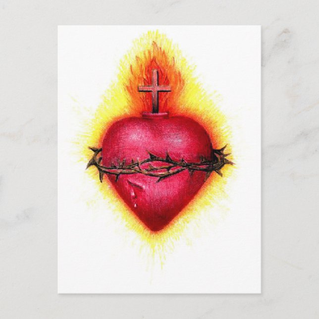 Postal Sagrado Corazón (Anverso)