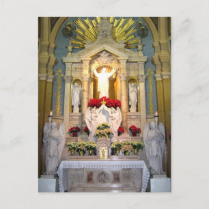 Postal Sagrado Corazón de Jesús Altar