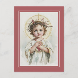 Postal Sagrado Corazón de Jesús, Católico, Divina Miseric