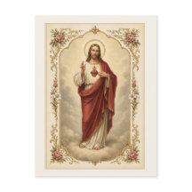 Sagrado Corazón de Jesús Católico Vintage