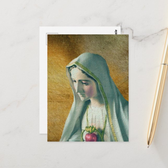 Postal Sagrado Corazón de María (Anverso/Reverso In Situ)