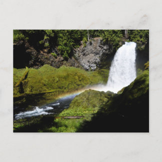 Postal Sahalie cae bajo el arco iris