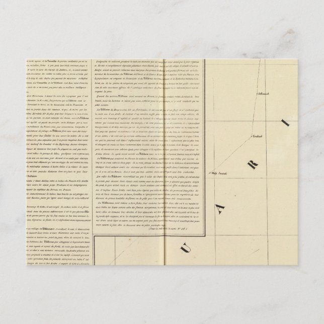 Postal Sáhara, Argelia, África 17 (Anverso)