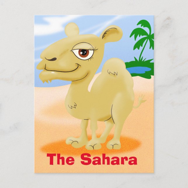 Postal Sahara Personalizado Camel (Anverso)