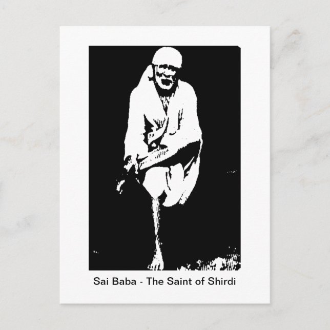 Postal Sai Baba Saint de Shirdi Postcard (Anverso)