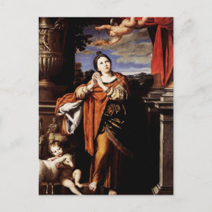 Postal Saint Agnes por Domenico Zampieri