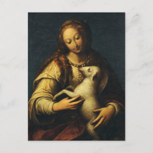Postal Saint Agnes por Orsola Maddalena Caccia