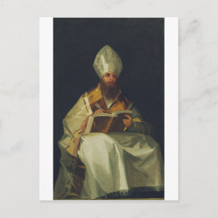 Postal Saint Ambrose por Francisco de Goya