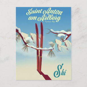 Postal Saint Anton am Arlberg, Alpes tiroleses, Austria S