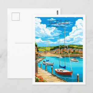Postal Saint Austell Cornwall Inglaterra Viajes de época