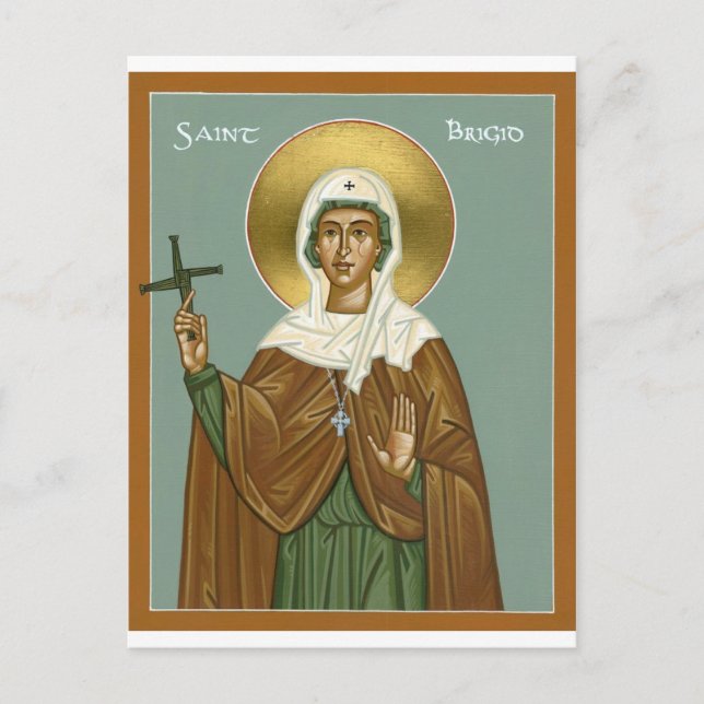 Postal Saint Brigid de Irlanda - Postcard (Anverso)