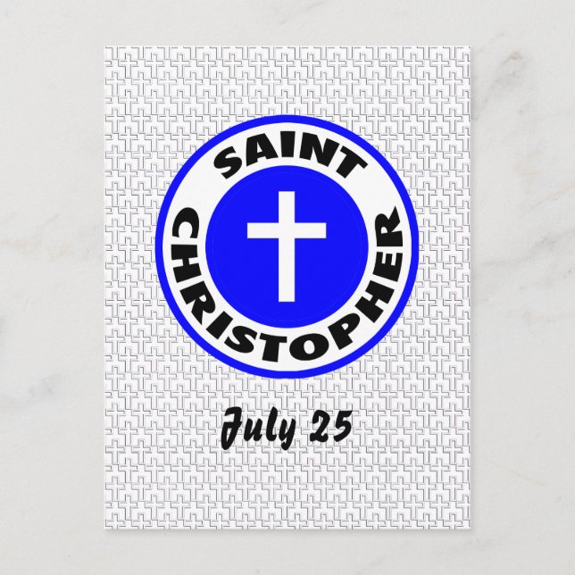 Postal Saint Christopher (Anverso)