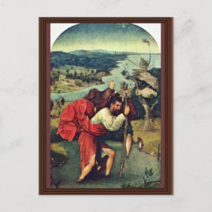 Postal Saint Christopher. Por Hieronymus Bosch (Mejor Qua