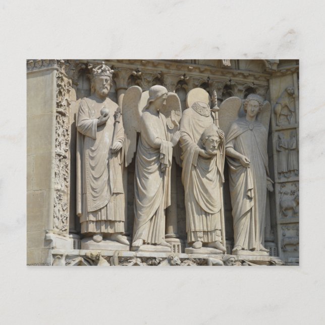 Postal Saint Denis Notre Dame de París (Anverso)