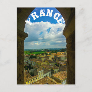 Postal Saint-Émilion Francia Arquitectura Gironda frances