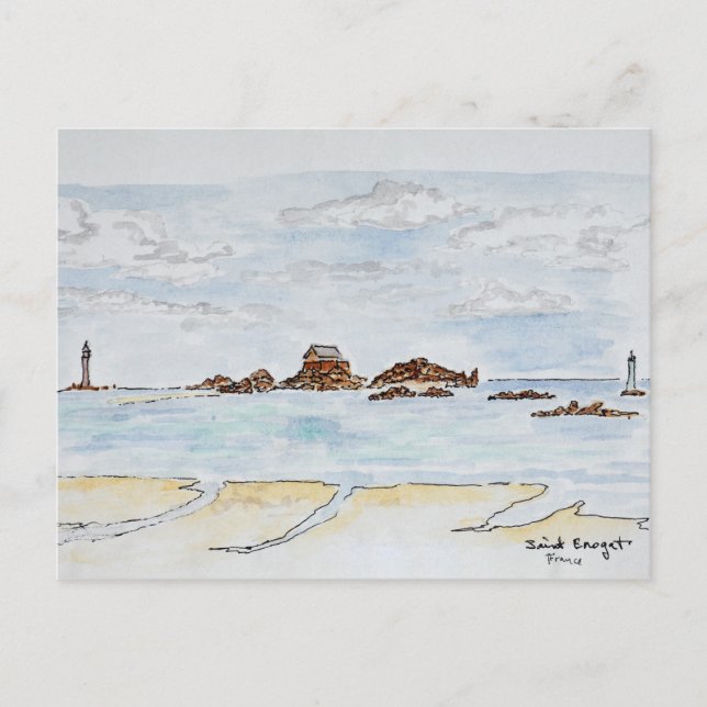 Postal Saint-Enogat, Dinard | Bretaña, Francia (Anverso)