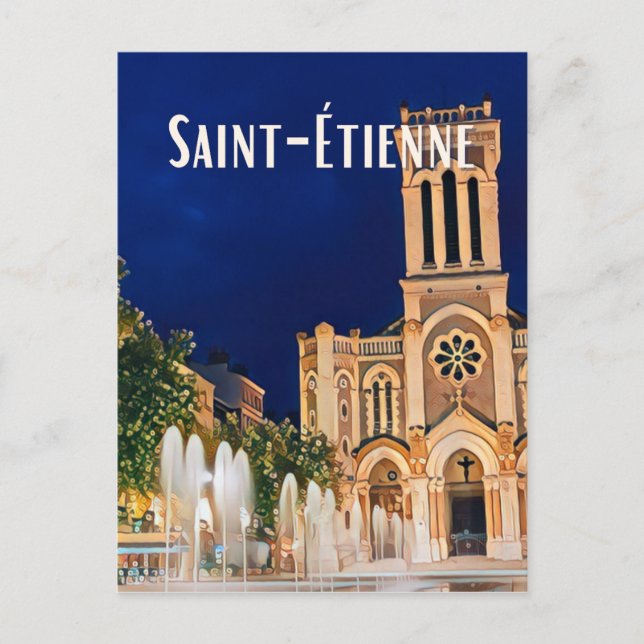 Postal Saint-Étienne Photo Vintage  (Anverso)